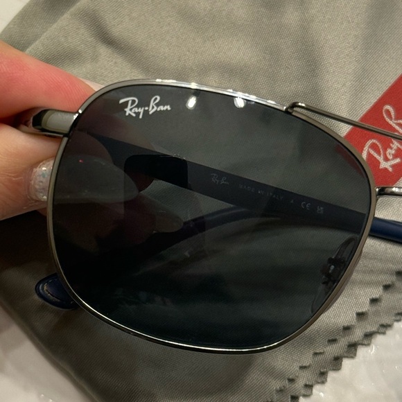 Ray Ban Sunglasses (RB3670) Gunmetal Frame with blue gray lenses - Picture 5 of 13